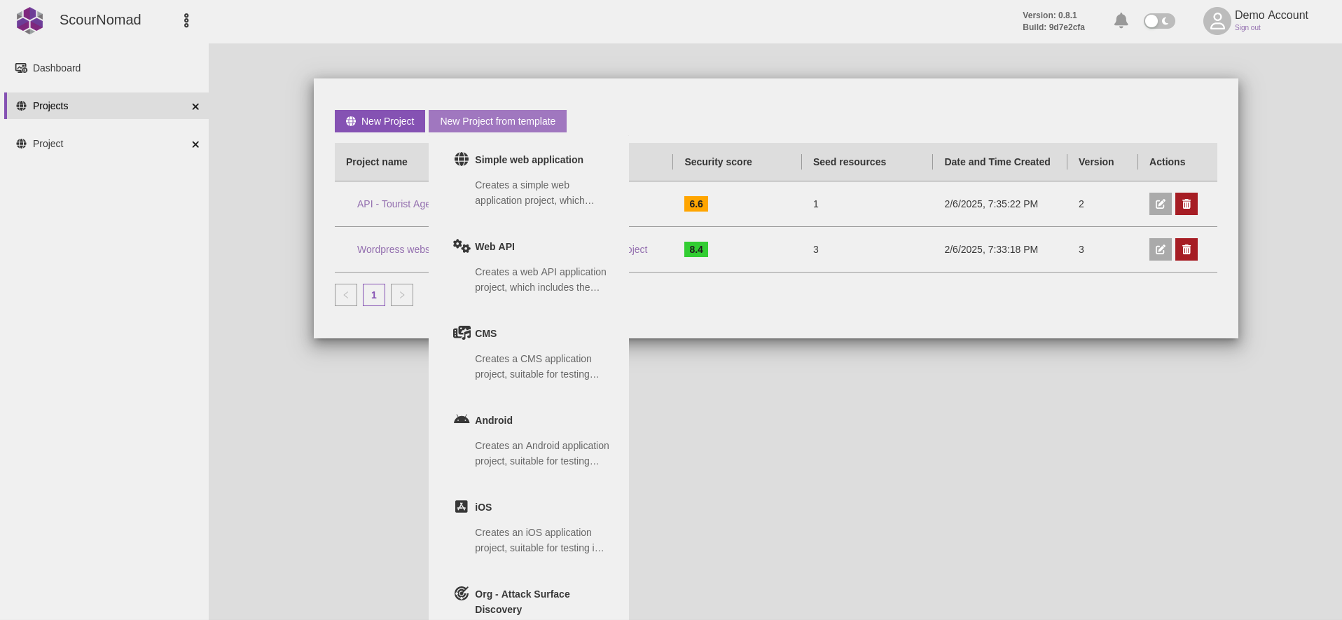 Vulnerability Scanner Interface